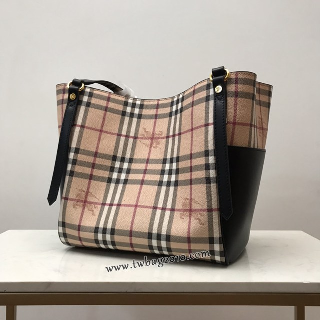 Burberry專門店新款格紋肩背托特包 巴寶莉經典購物袋 yxb1439
